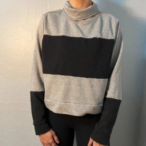 Adidas Grey Large Color Block Sweatshirt
